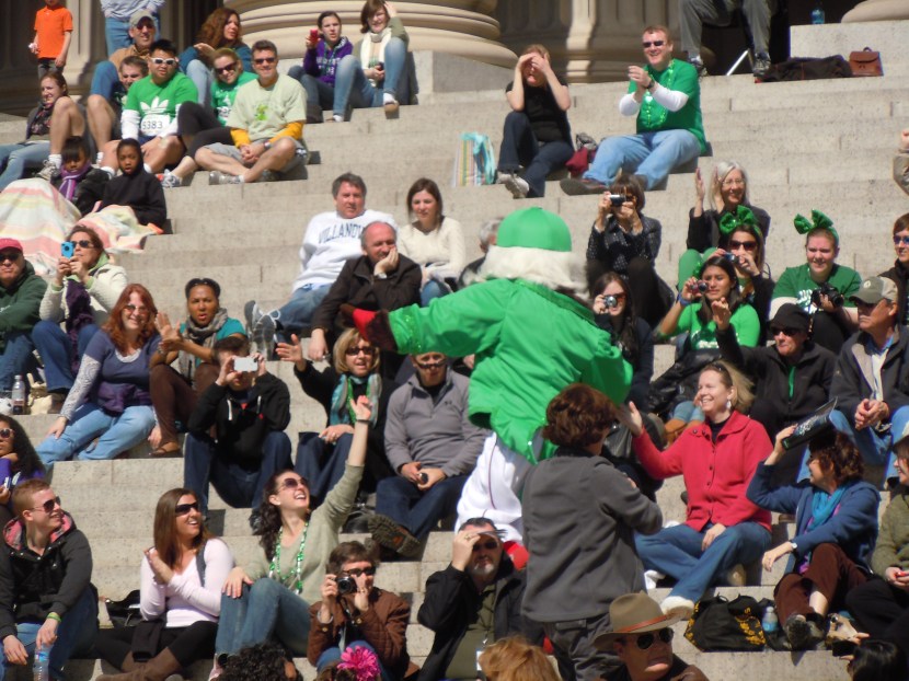 I left the parade route for a quick detour!